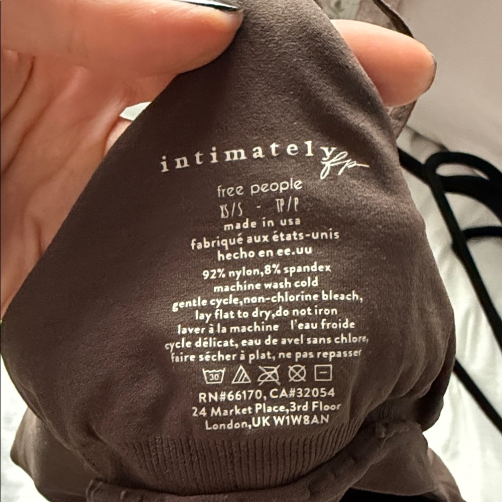 Free People Intimately Chocolate Top